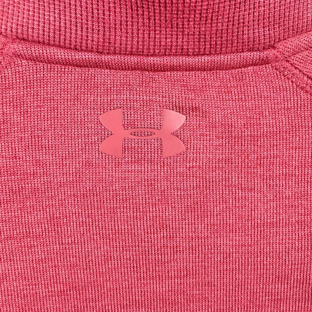 Under Armour Mens ColdGear Quarter Zip Pullover Maroon Red Loose Fit‎ XL